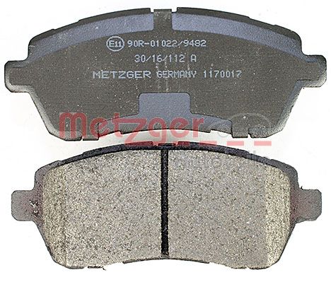 METZGER 1170017 Bremsbelagsatz, Scheibenbremse